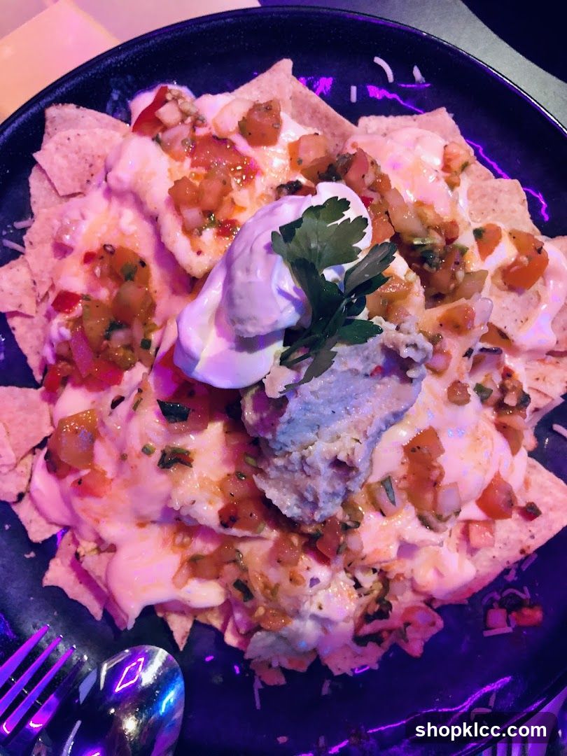 Nachos with toppings