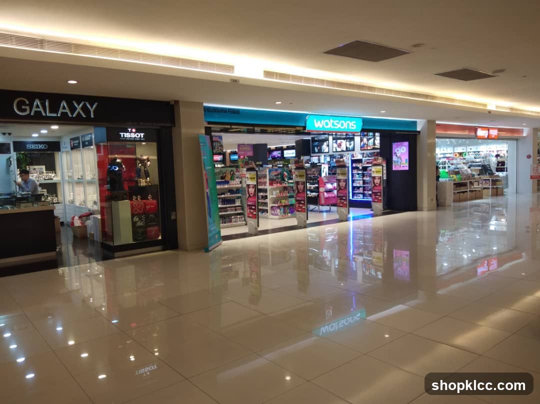 Mall storefronts