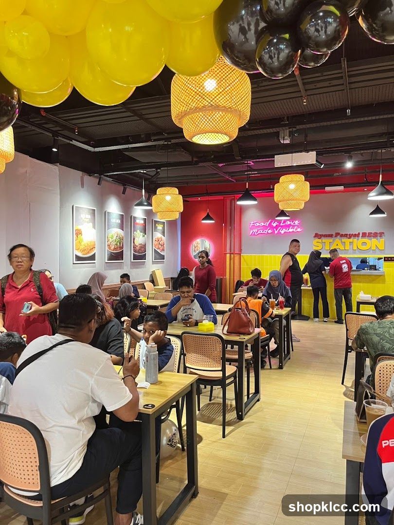 Restaurant Interior with Diners