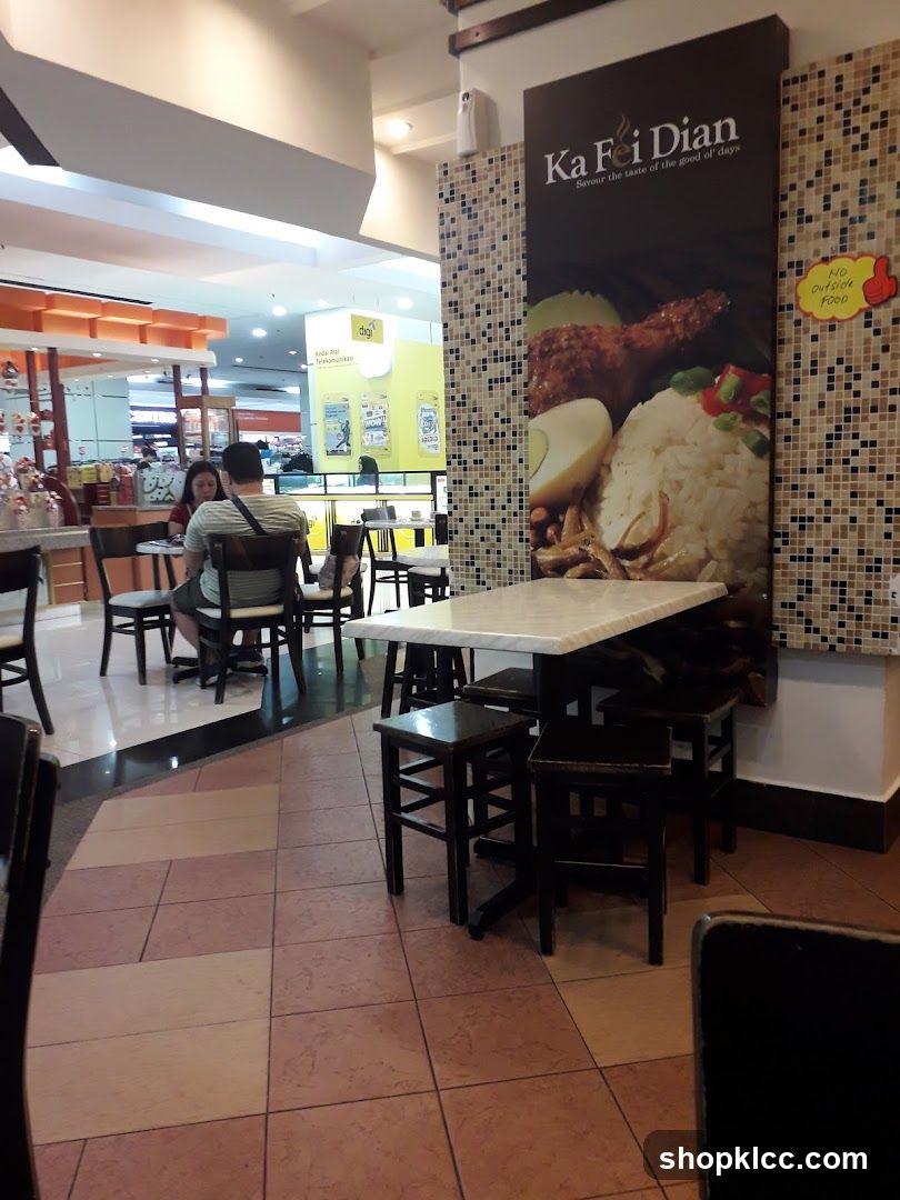 Restaurant Interior with Advertisement