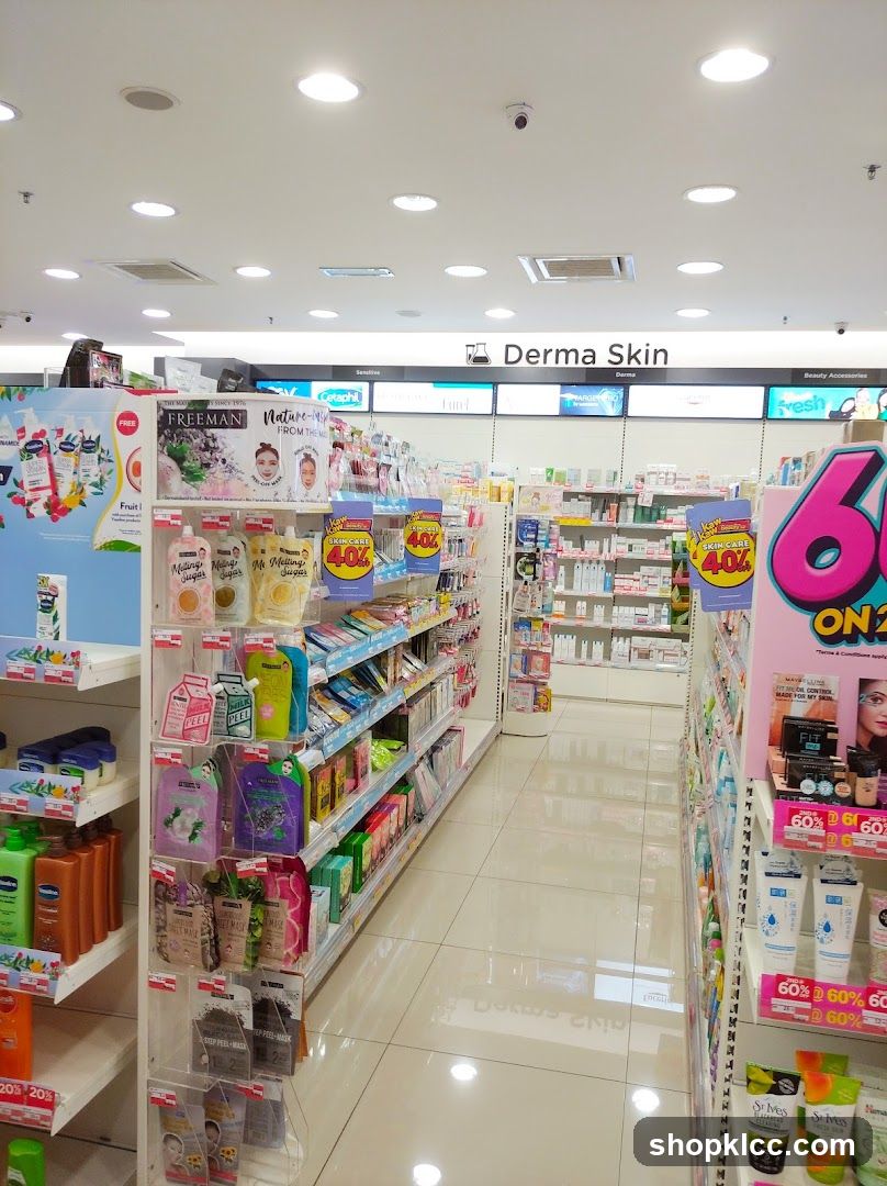 Cosmetics and Skincare Aisle