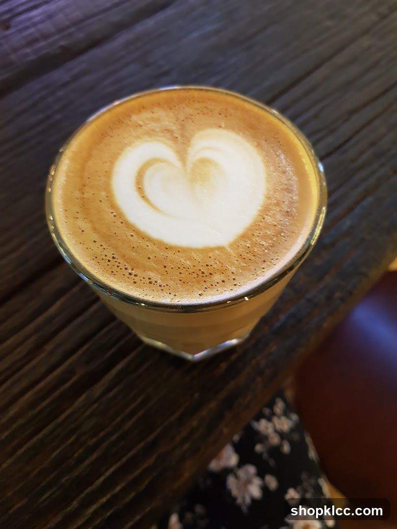 Latte with Heart Art
