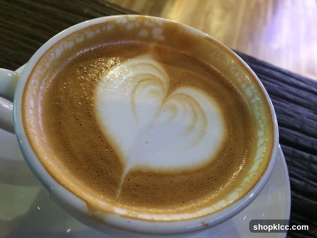Latte with Heart Art