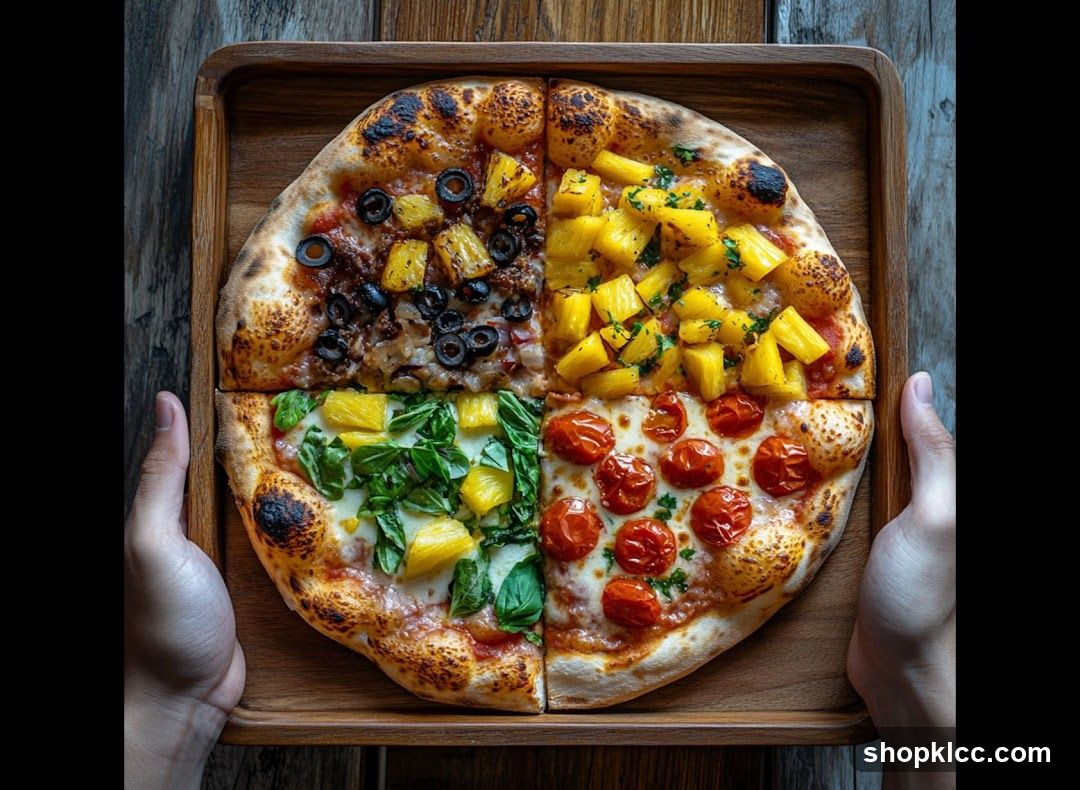 Four-Section Pizza