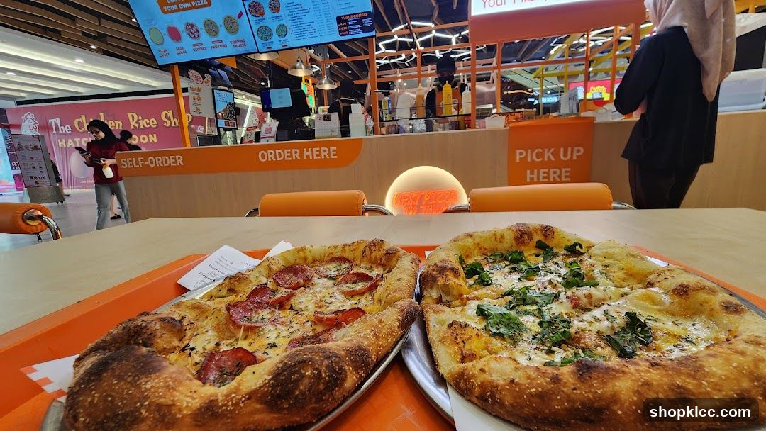 Two Pizzas on a Tray