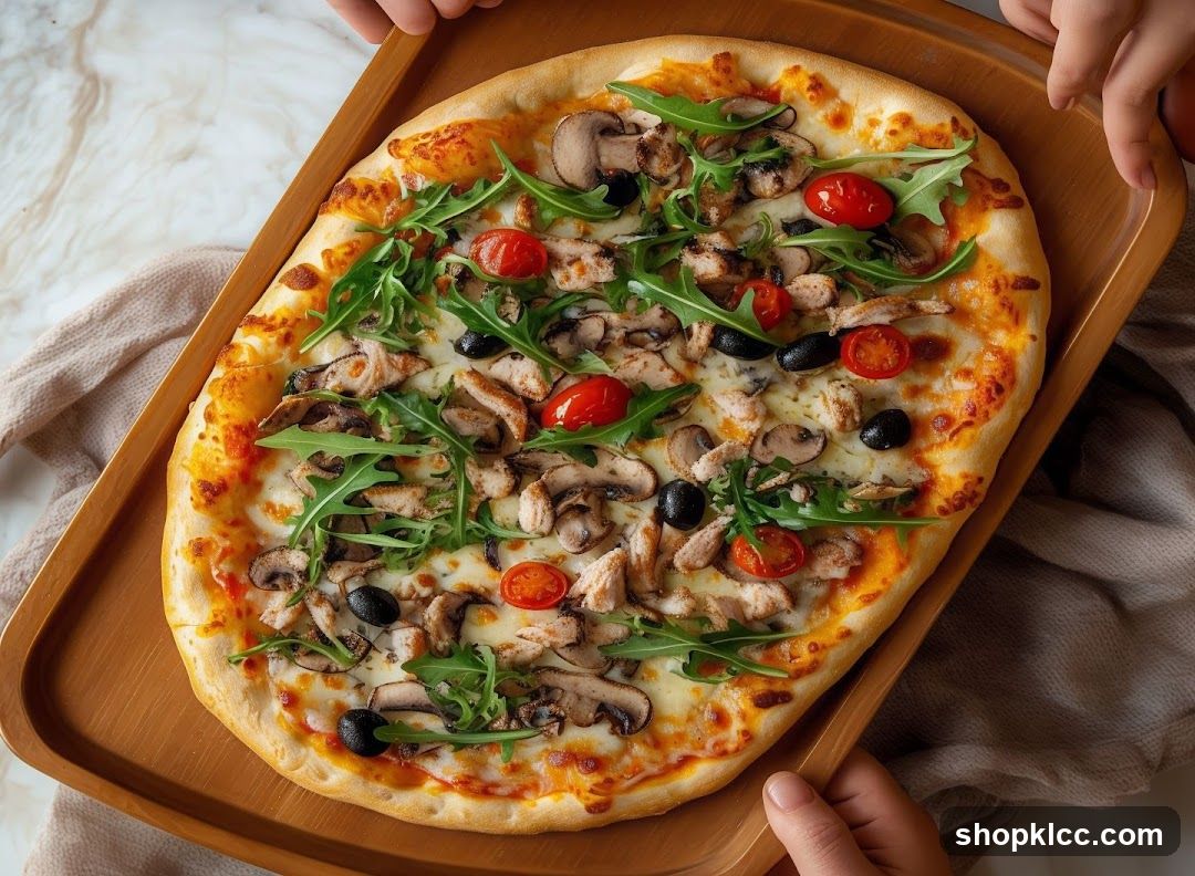 Chicken Mushroom Pizza