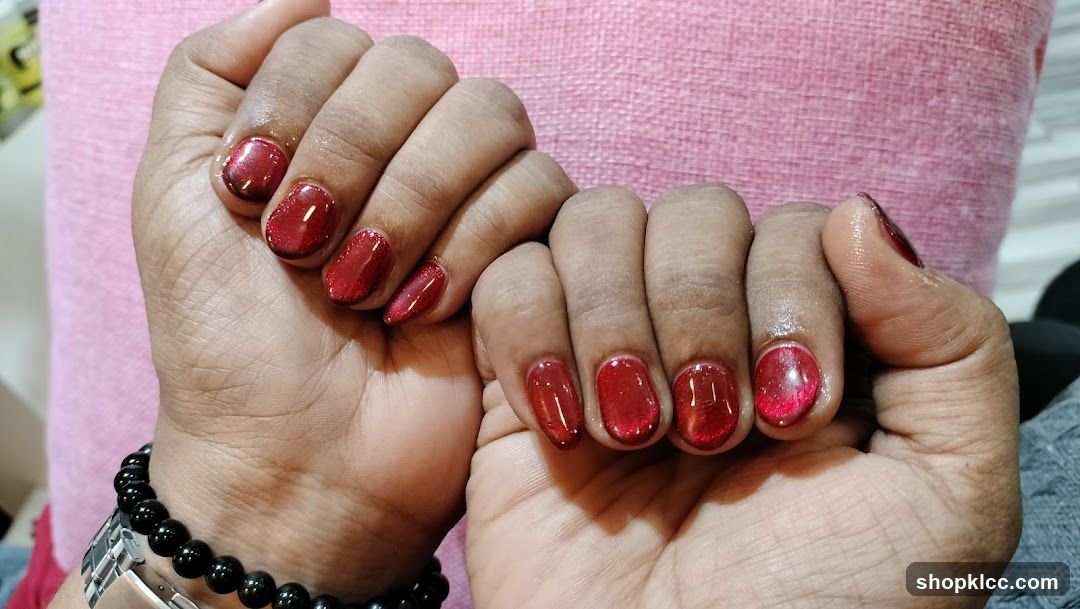 Red Gel Manicure