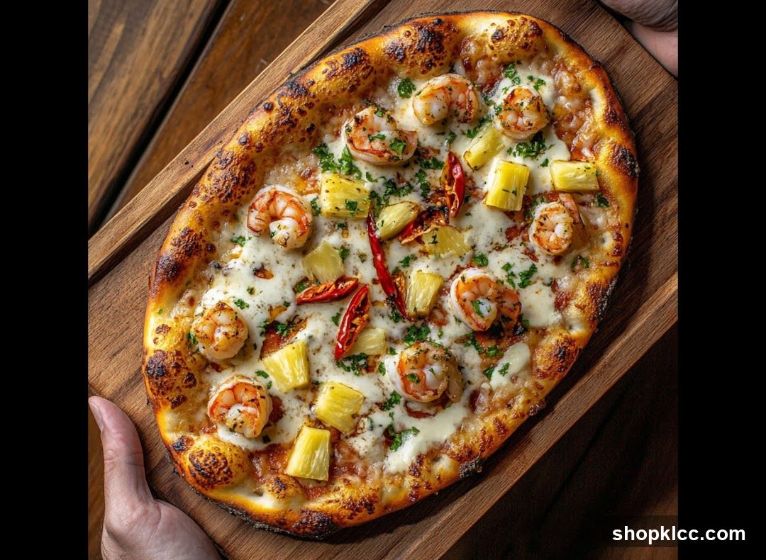 Shrimp and Pineapple Pizza