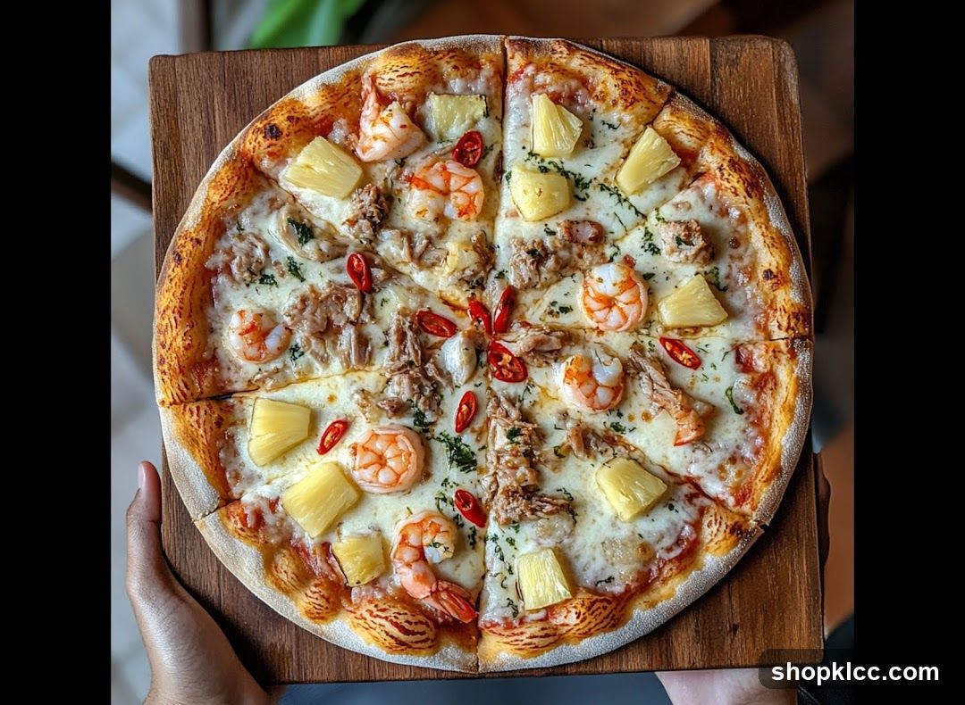 Shrimp and Pineapple Pizza