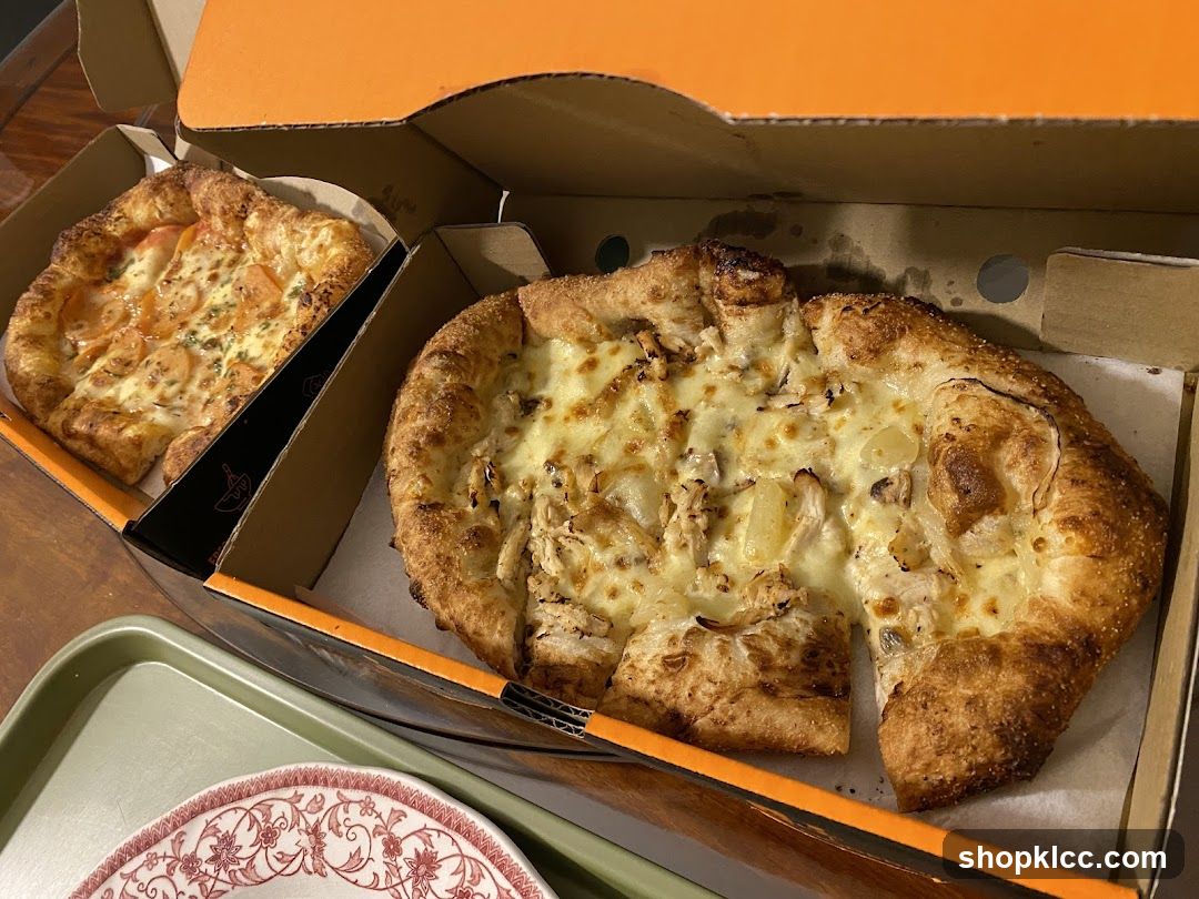 Two Pizzas in Boxes