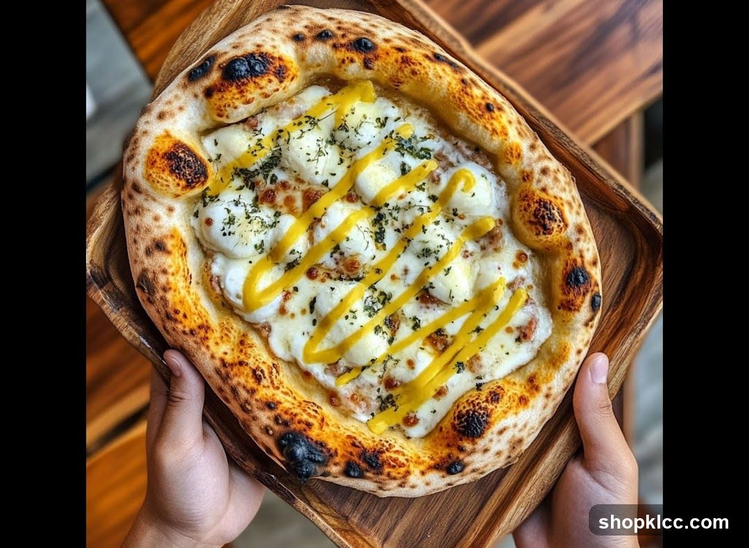 Pizza with Cheese and Mustard