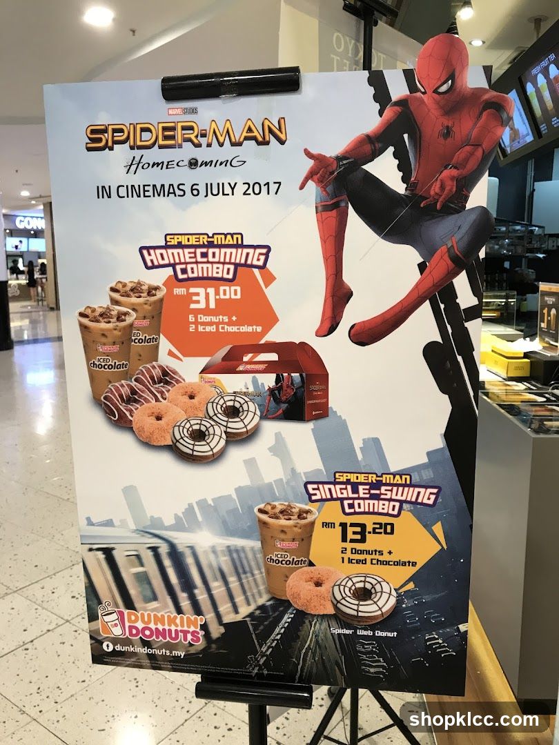 Spider-Man Homecoming Dunkin' Donuts Promo