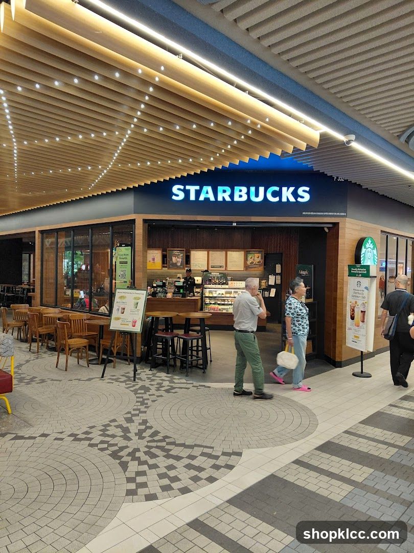 Starbucks Store Interior and Exterior View