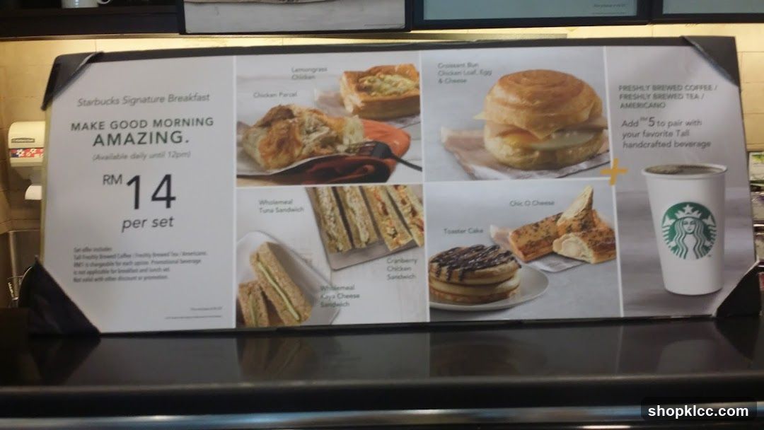 Starbucks Signature Breakfast Menu