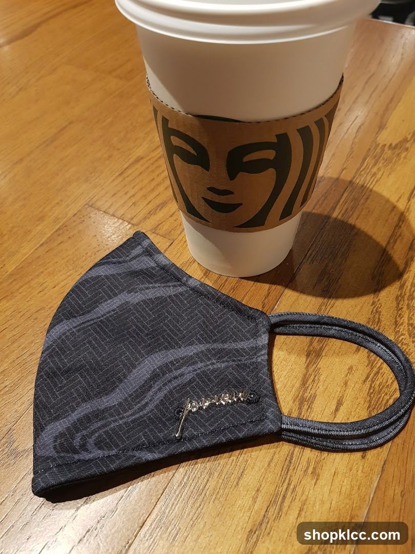 Coffee and Mask on Table