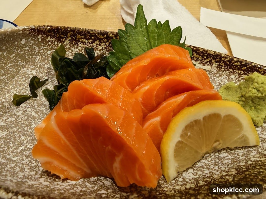 Sashimi Platter with Salmon