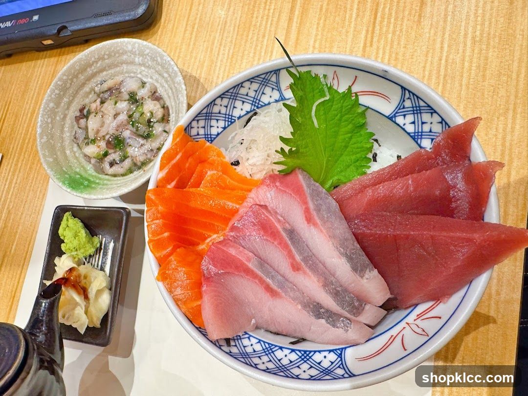 Sashimi Bowl with Side Dishes