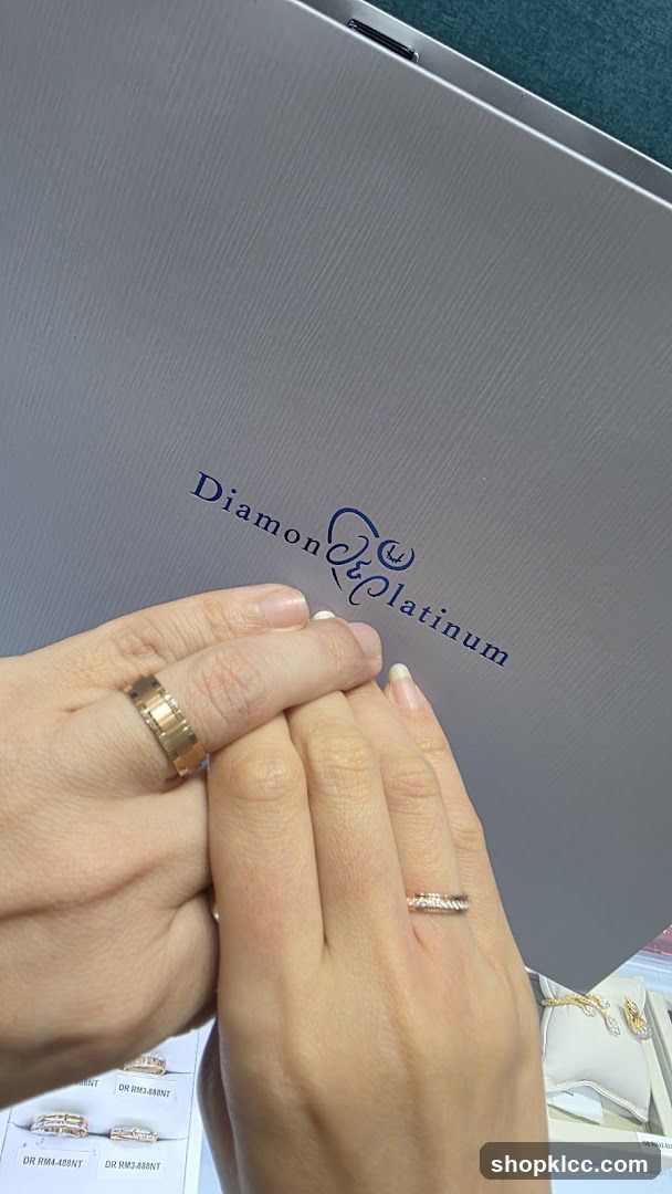 Jewelry Display with Hands Holding Rings