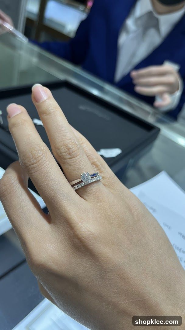 Ring Display in Jewelry Store