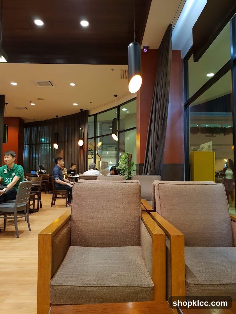 Interior of a modern café or restaurant