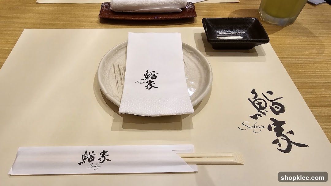 Sushi Restaurant Table Setting