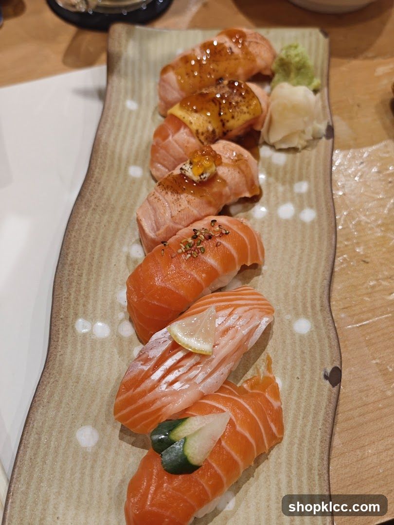 Sushi Platter with Salmon Nigiri