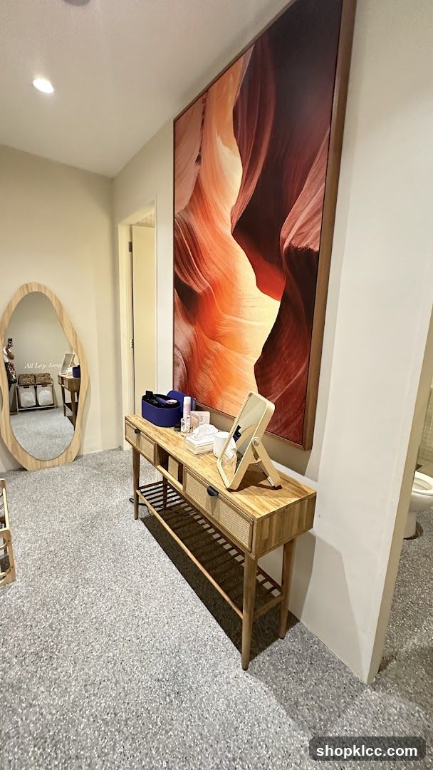 Interior Room with Art and Vanity Area
