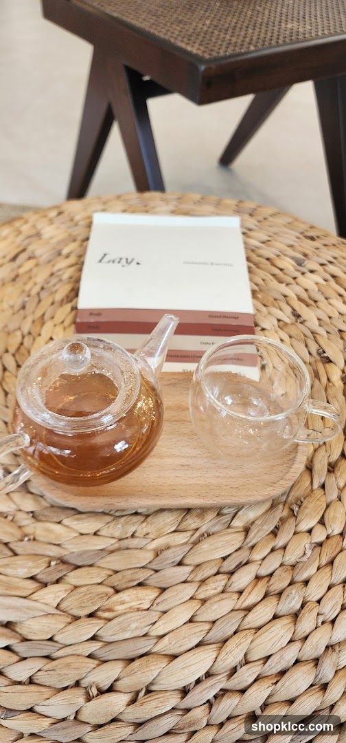 Tea Set on Woven Table