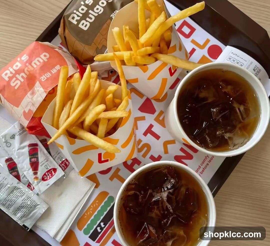 Fast Food Meal Tray