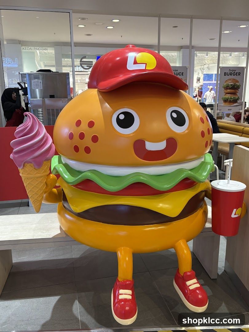 Lunchbox Burger Character Display