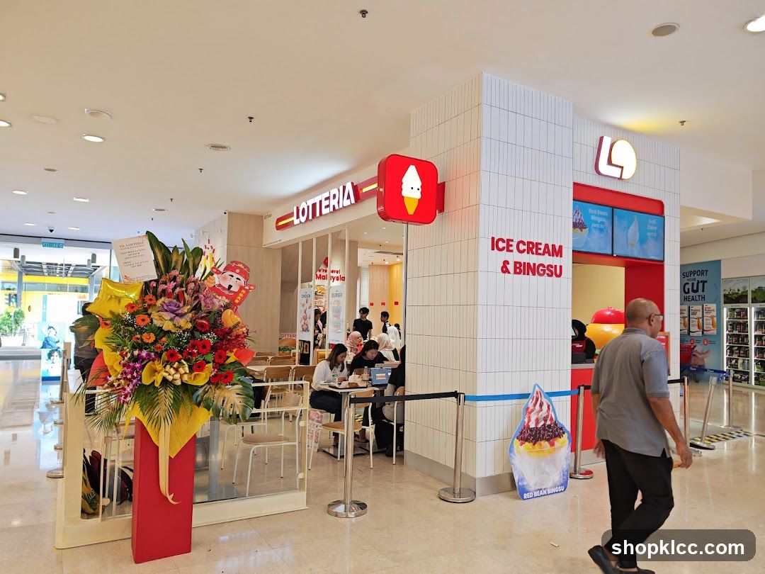 Lotteria Store Interior with Decorations