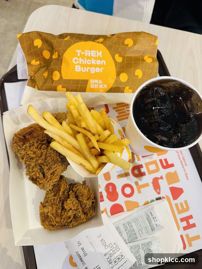 T-Rex Chicken Burger Meal