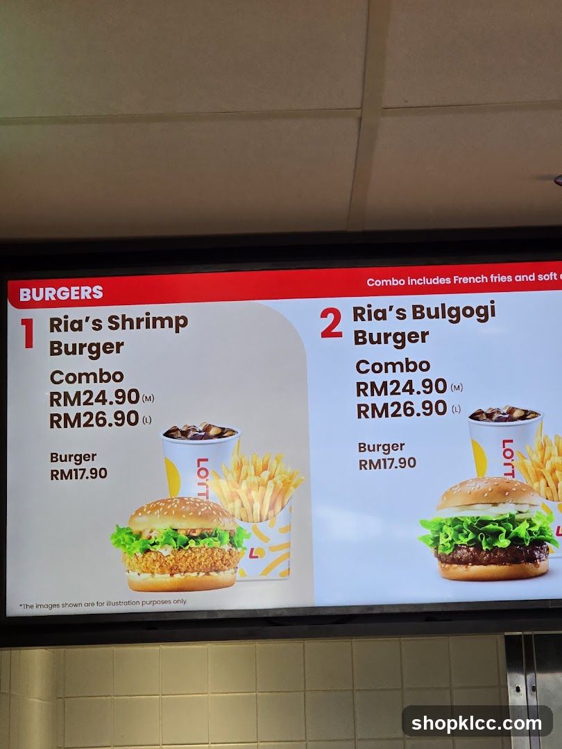 Burger Menu Board