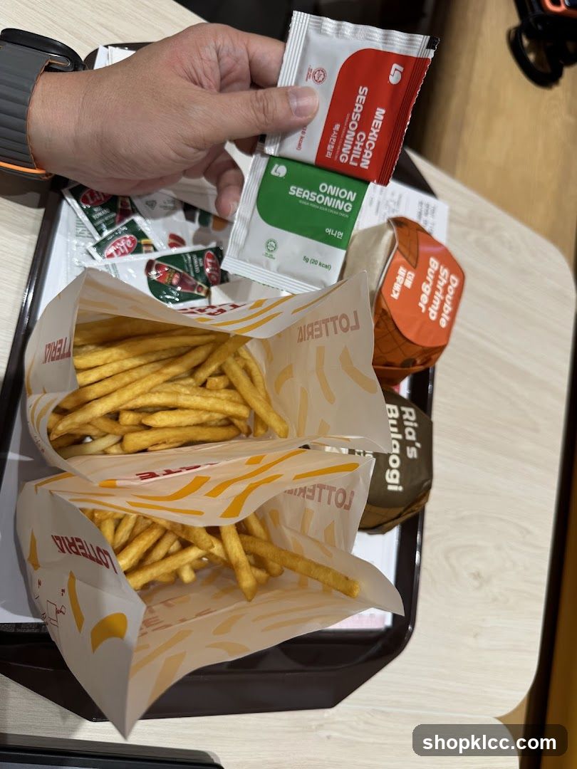 Fast Food Meal Tray