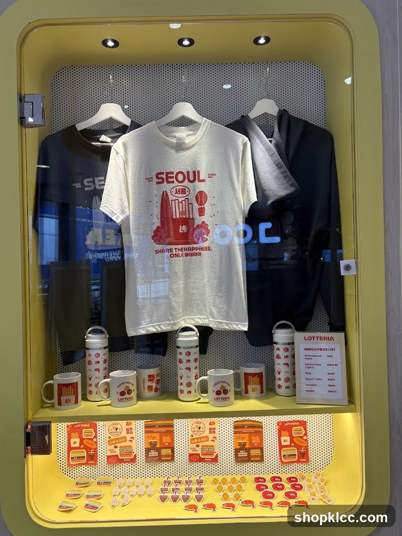 Seoul-themed merchandise display