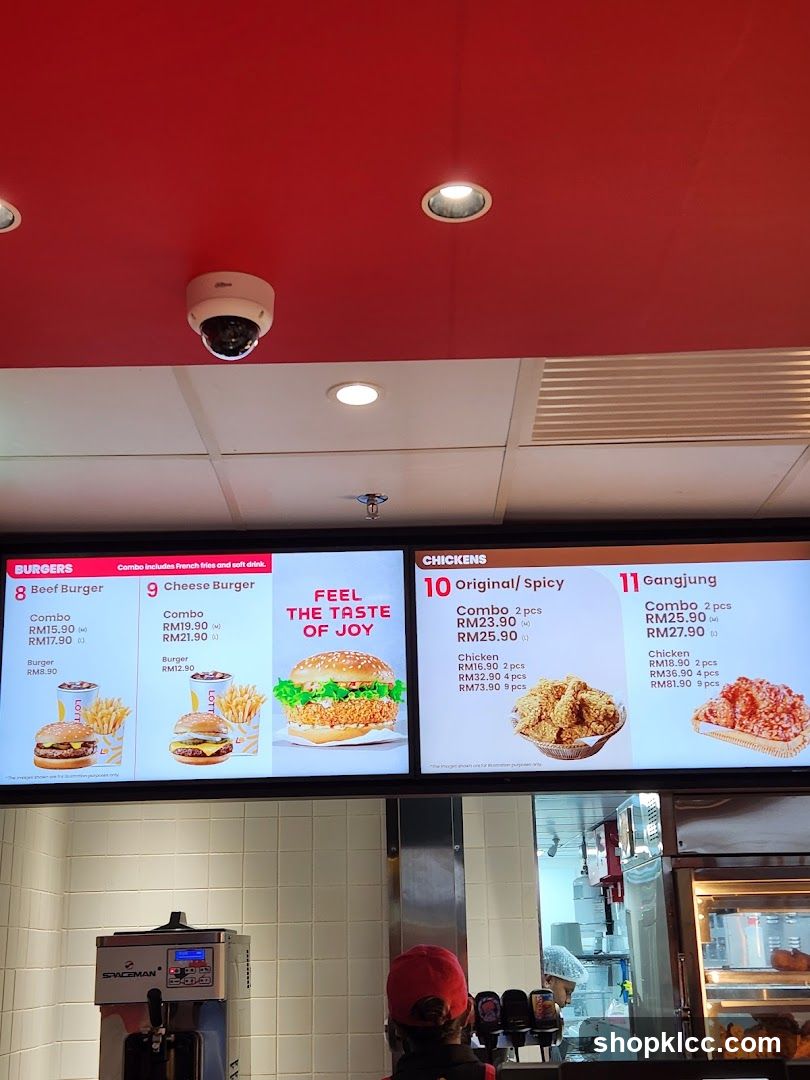 Burger and Chicken Menu Board
