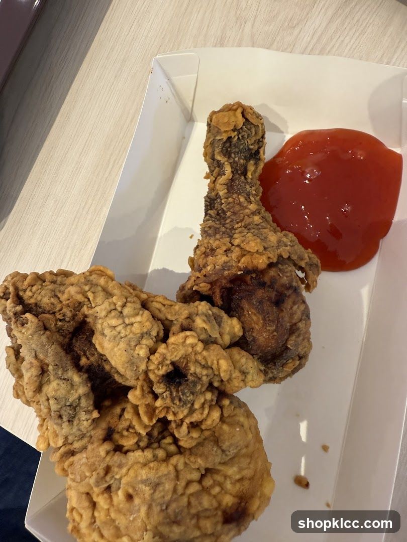 Fried Chicken with Ketchup