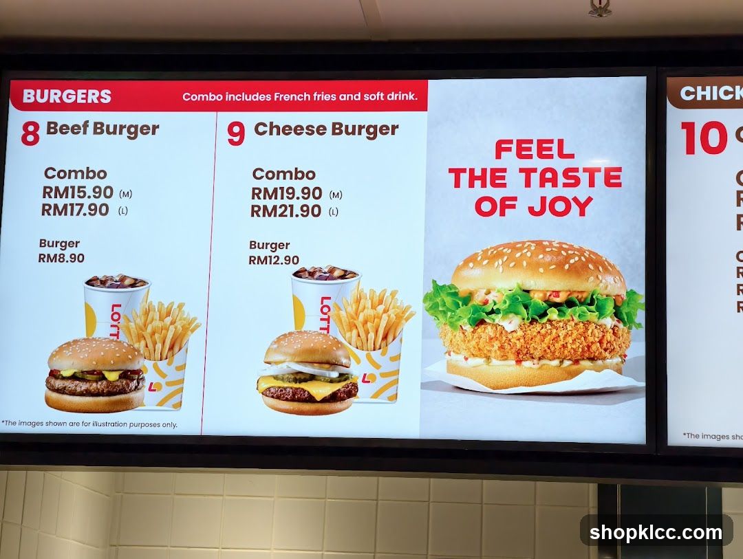 Burger Menu Board