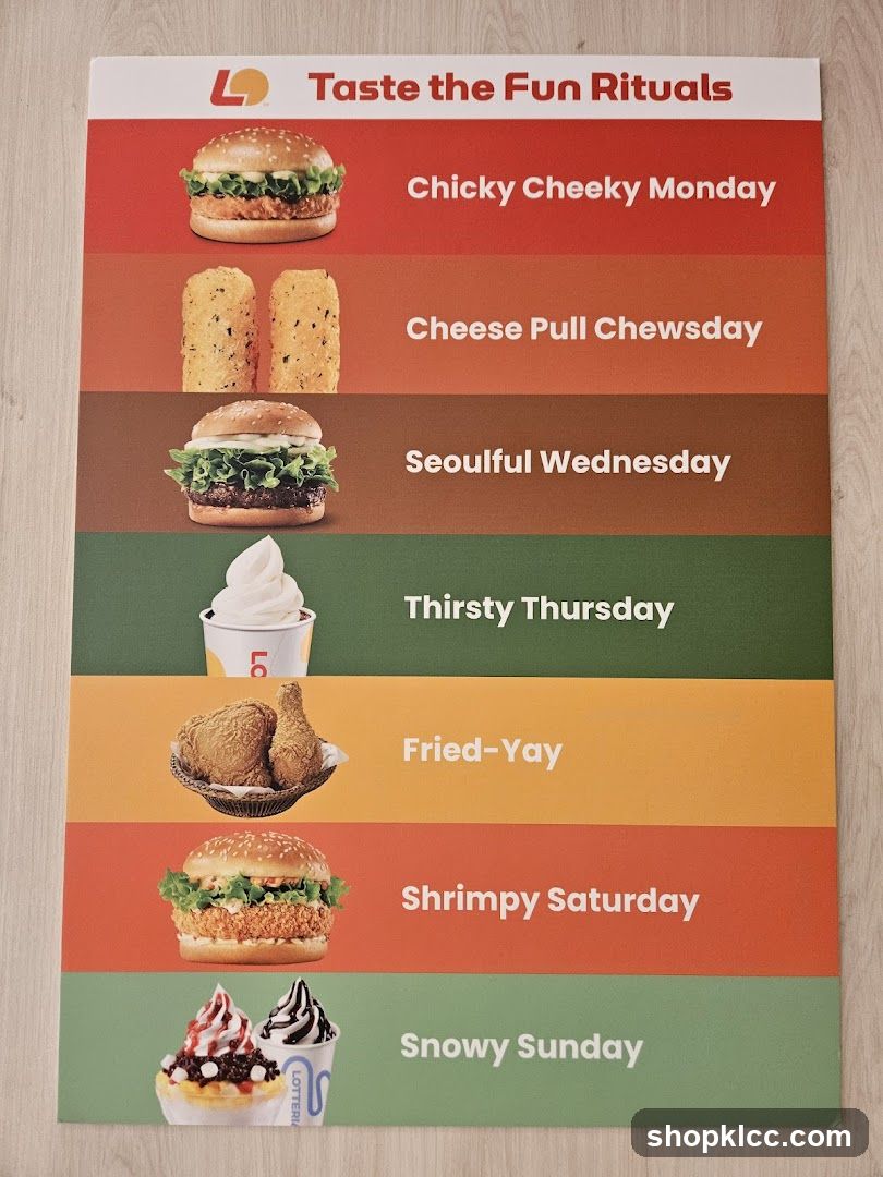 Taste the Fun Rituals Menu Board