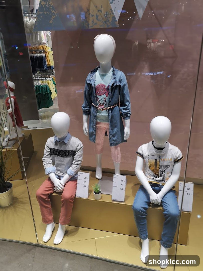 Mannequins in a store window