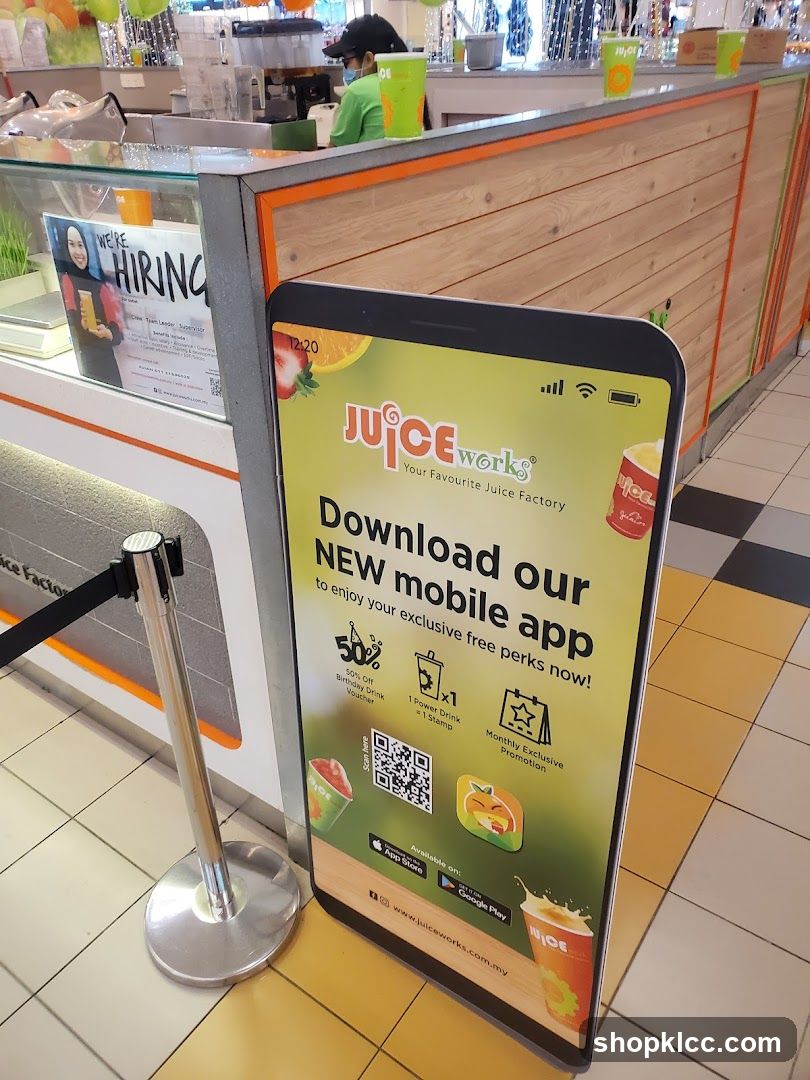 Juice Works Mobile App Promotion