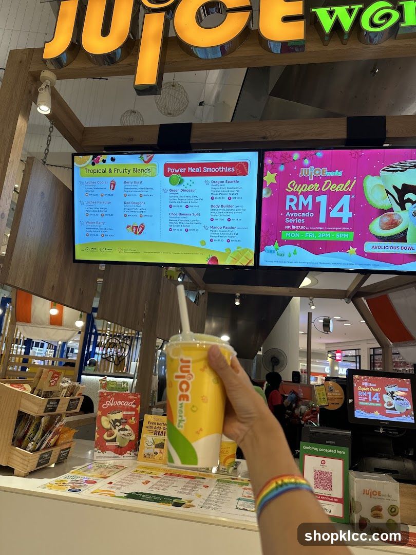 Juice Works Menu and Drink