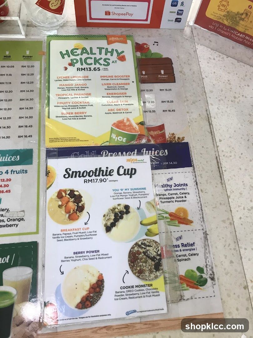 Healthy Picks & Smoothie Cups