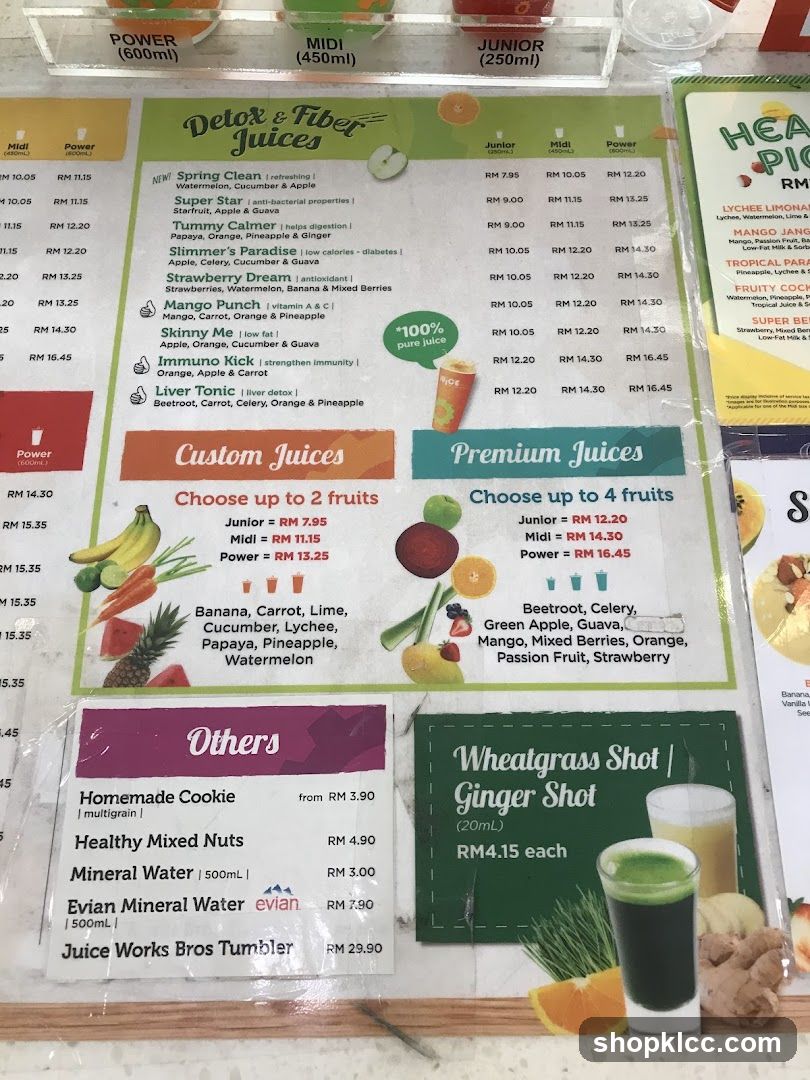 Detox & Fiber Juices