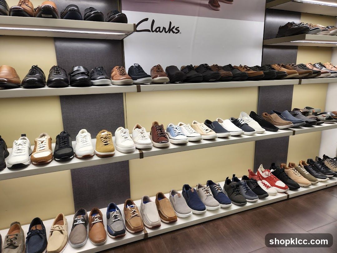 Clarks Shoe Display