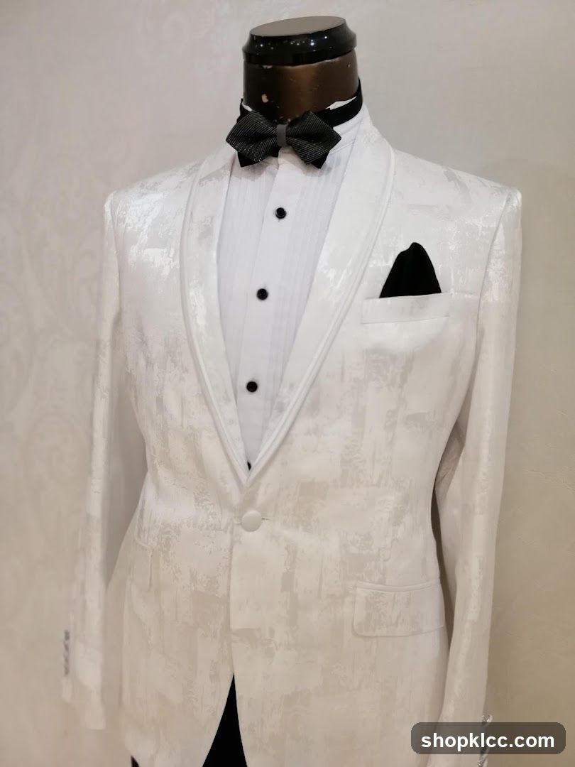White Textured Tuxedo