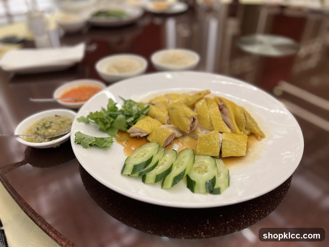 Hainan Chicken Rice with Cucumber and Cilantro