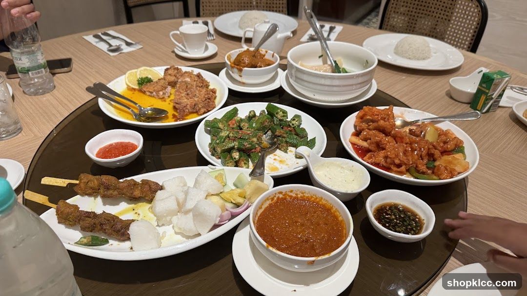 Table with various dishes