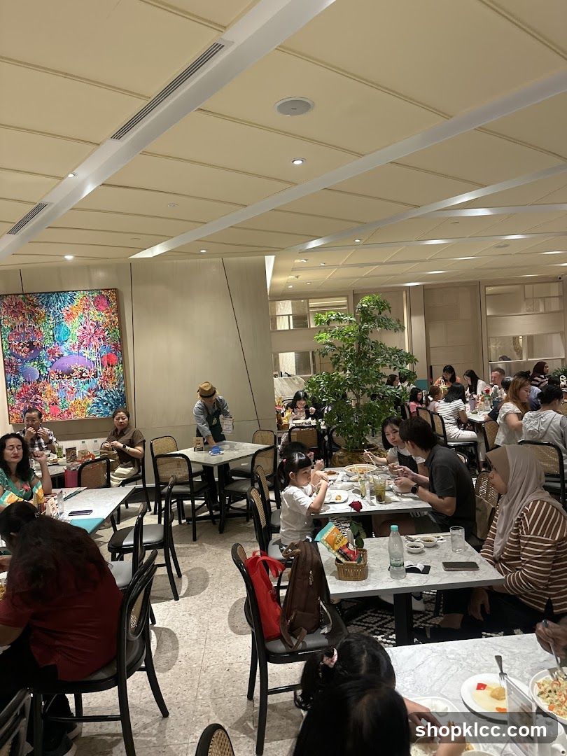 Restaurant Interior with Diners