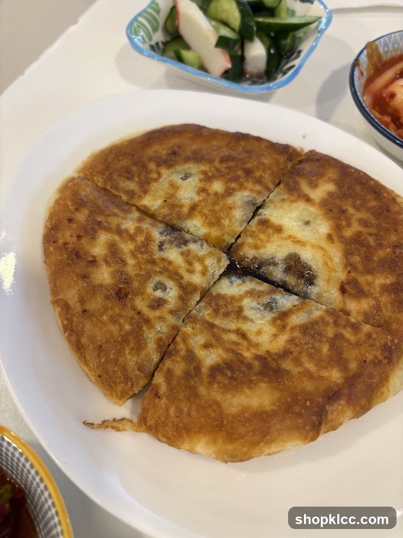 Korean Pancake with Side Dishes